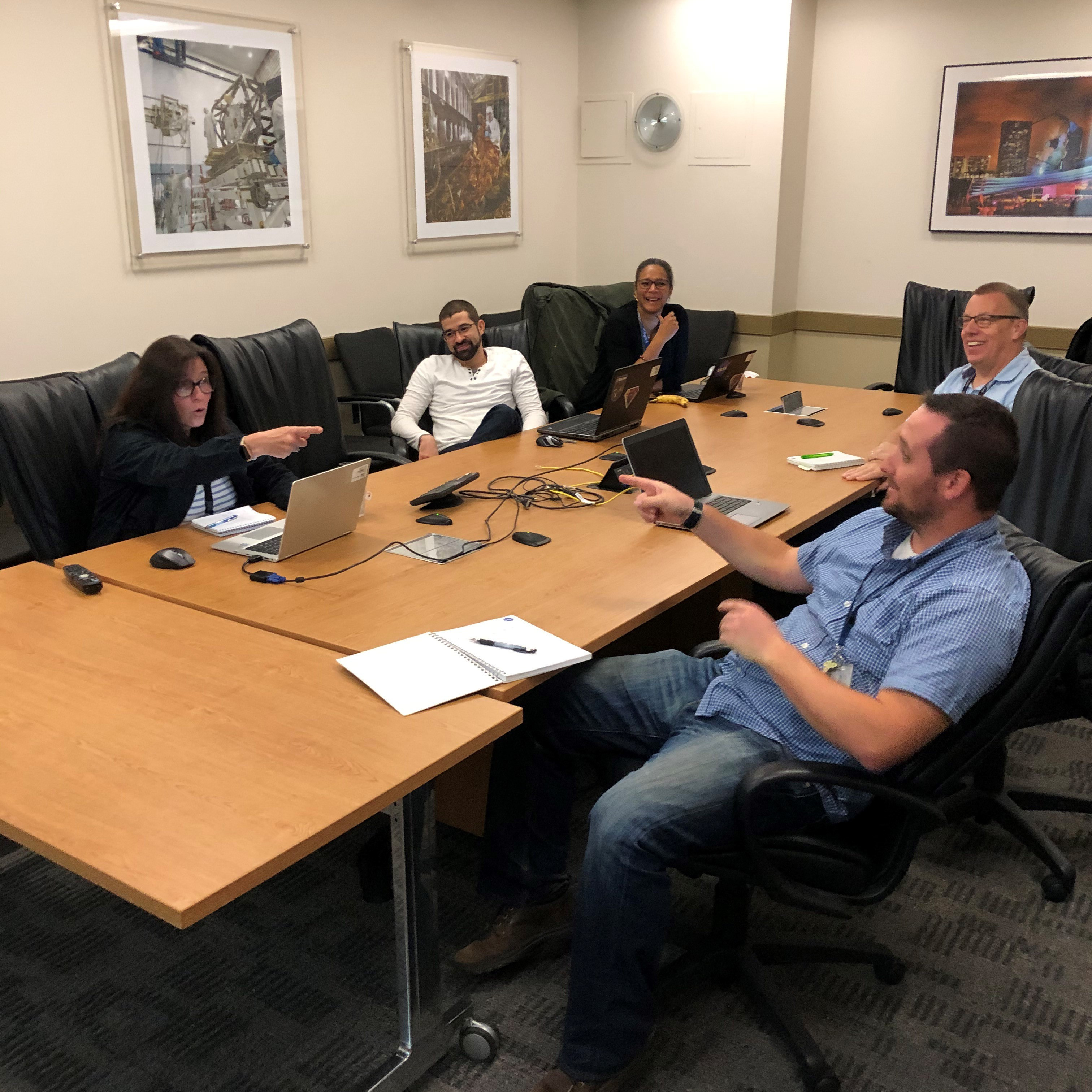 'The L'Ralph Weekly Integration and Testing Planning Meeting at Goddard Space Flight Center.'